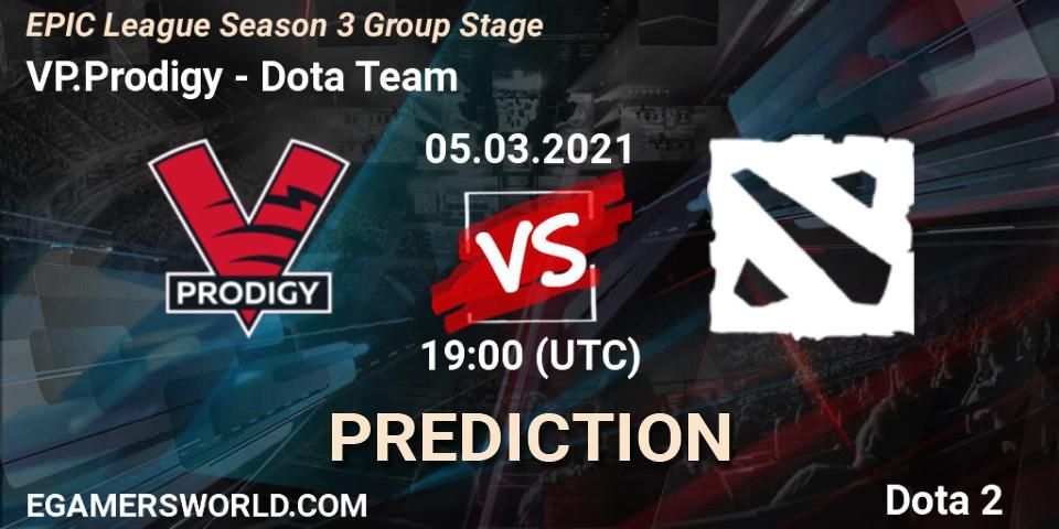 VP.Prodigy - Dota Team: прогноз. 05.03.2021 at 19:46, Dota 2, EPIC League Season 3 Group Stage
