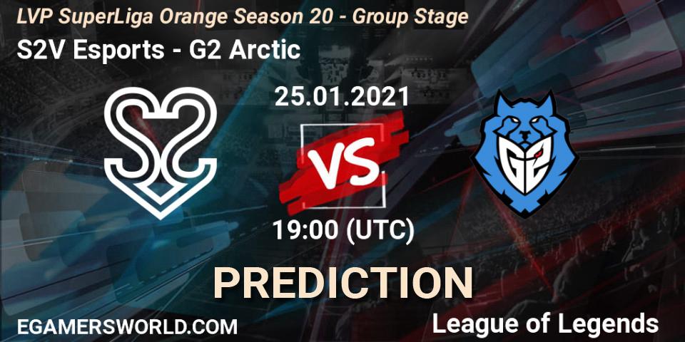 S2V Esports - G2 Arctic: прогноз. 25.01.2021 at 19:00, LoL, LVP SuperLiga Orange Season 20 - Group Stage