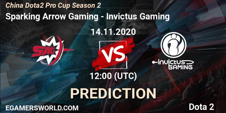 Sparking Arrow Gaming - Invictus Gaming: прогноз. 14.11.2020 at 11:32, Dota 2, China Dota2 Pro Cup Season 2