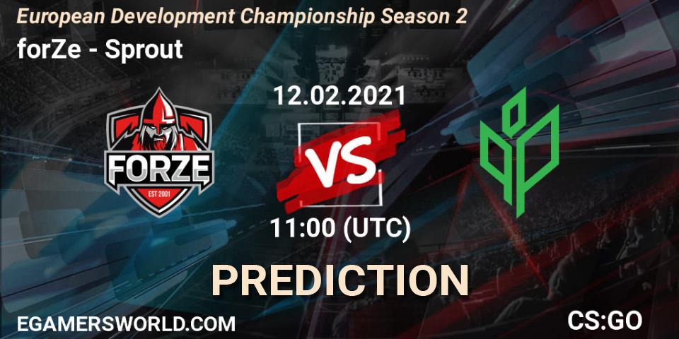 ex-ETHEREAL - Sprout: прогноз. 12.02.2021 at 11:00, Counter-Strike (CS2), European Development Championship Season 2
