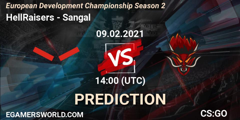 HellRaisers - Sangal: прогноз. 09.02.2021 at 14:10, Counter-Strike (CS2), European Development Championship Season 2