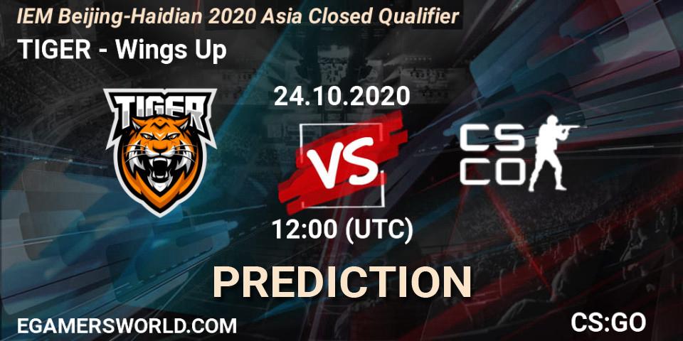 TIGER - Wings Up: прогноз. 24.10.2020 at 12:00, Counter-Strike (CS2), IEM Beijing-Haidian 2020 Asia Closed Qualifier
