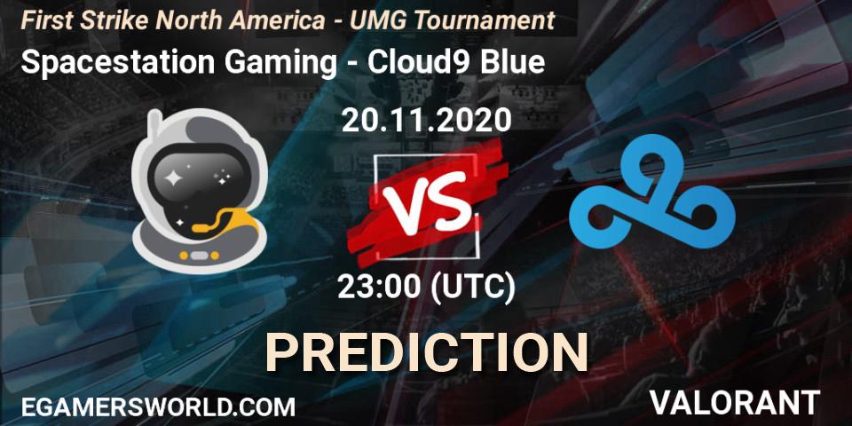Spacestation Gaming - Cloud9 Blue: прогноз. 21.11.2020 at 00:00, VALORANT, First Strike North America - UMG Tournament