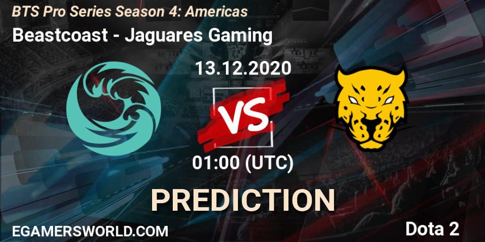 Beastcoast - Jaguares Gaming: прогноз. 13.12.2020 at 01:01, Dota 2, BTS Pro Series Season 4: Americas