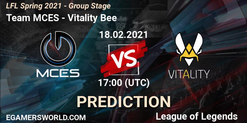 Team MCES - Vitality Bee: прогноз. 18.02.21, LoL, LFL Spring 2021 - Group Stage
