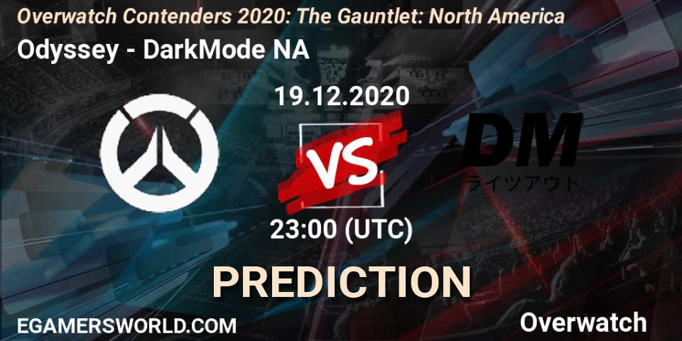 Odyssey - DarkMode NA: прогноз. 19.12.2020 at 23:00, Overwatch, Overwatch Contenders 2020: The Gauntlet: North America