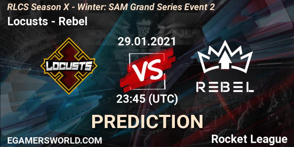 Locusts - Rebel: прогноз. 29.01.2021 at 23:45, Rocket League, RLCS Season X - Winter: SAM Grand Series Event 2
