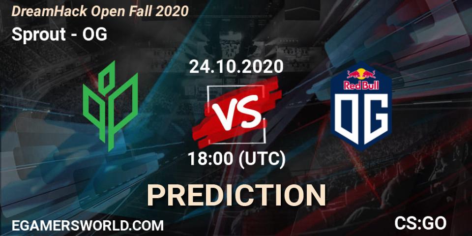 Sprout - OG: прогноз. 24.10.2020 at 18:00, Counter-Strike (CS2), DreamHack Open Fall 2020