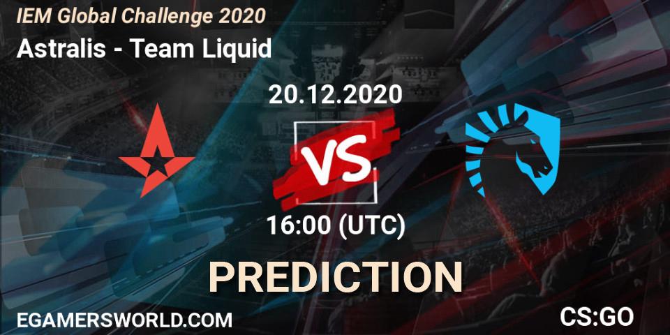 Astralis - Team Liquid: прогноз. 20.12.20, CS2 (CS:GO), IEM Global Challenge 2020