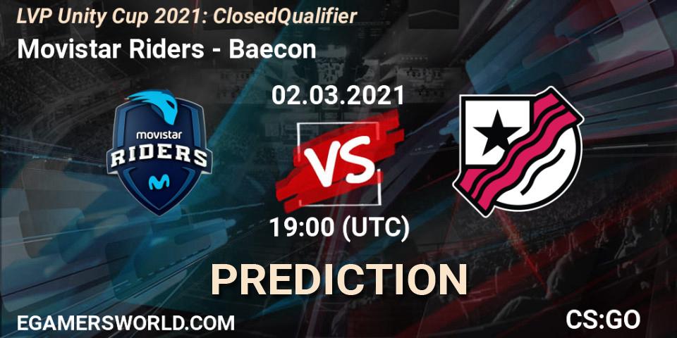 Movistar Riders - Baecon: прогноз. 02.03.2021 at 19:00, Counter-Strike (CS2), LVP Unity Cup Spring 2021: Closed Qualifier