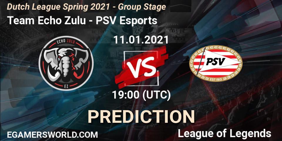 Team Echo Zulu - PSV Esports: прогноз. 12.01.2021 at 19:00, LoL, Dutch League Spring 2021 - Group Stage