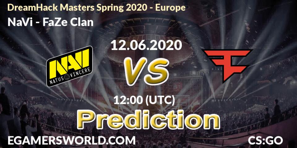 NaVi - FaZe Clan: прогноз. 12.06.2020 at 12:00, Counter-Strike (CS2), DreamHack Masters Spring 2020 - Europe