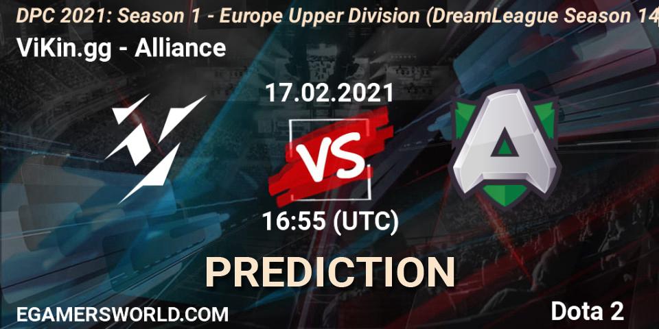 ViKin.gg - Alliance: прогноз. 17.02.2021 at 17:32, Dota 2, DPC 2021: Season 1 - Europe Upper Division (DreamLeague Season 14)