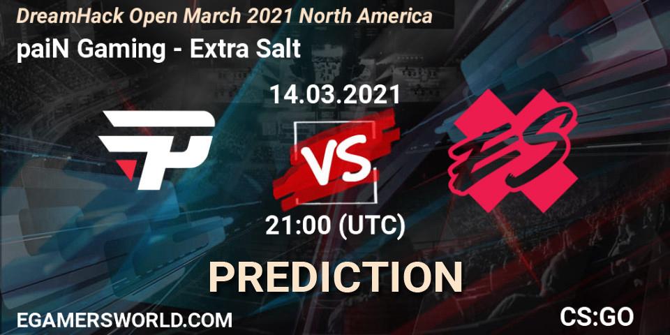 paiN Gaming - Extra Salt: прогноз. 14.03.2021 at 21:00, Counter-Strike (CS2), DreamHack Open March 2021 North America