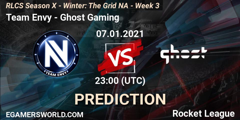 Team Envy - Ghost Gaming: прогноз. 14.01.2021 at 23:00, Rocket League, RLCS Season X - Winter: The Grid NA - Week 3