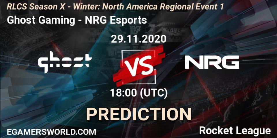 Ghost Gaming - NRG Esports: прогноз. 29.11.2020 at 18:00, Rocket League, RLCS Season X - Winter: North America Regional Event 1