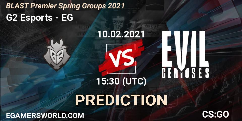 G2 Esports - Evil Geniuses: прогноз. 10.02.21, CS2 (CS:GO), BLAST Premier Spring Groups 2021