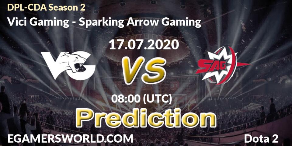 Vici Gaming - Sparking Arrow Gaming: прогноз. 17.07.2020 at 08:00, Dota 2, DPL-CDA Professional League Season 2