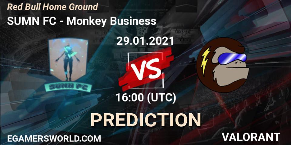 SUMN FC - Monkey Business: прогноз. 29.01.2021 at 16:00, VALORANT, Red Bull Home Ground