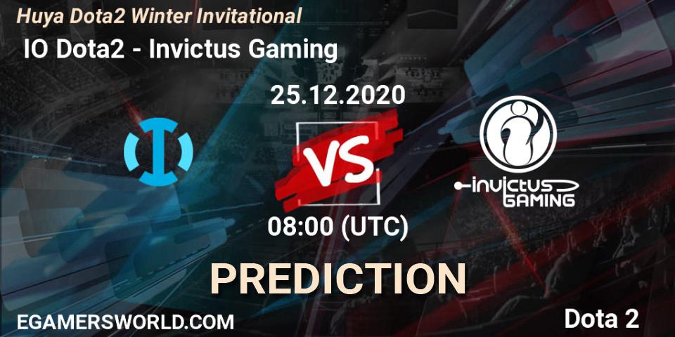  IO Dota2 - Invictus Gaming: прогноз. 25.12.2020 at 08:33, Dota 2, Huya Dota2 Winter Invitational