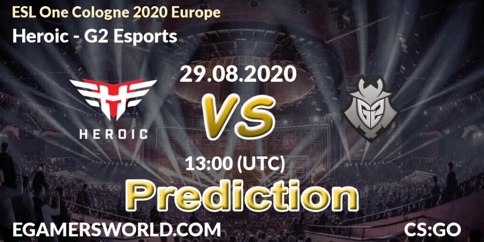 Heroic - G2 Esports: прогноз. 29.08.20, CS2 (CS:GO), ESL One Cologne 2020 Europe