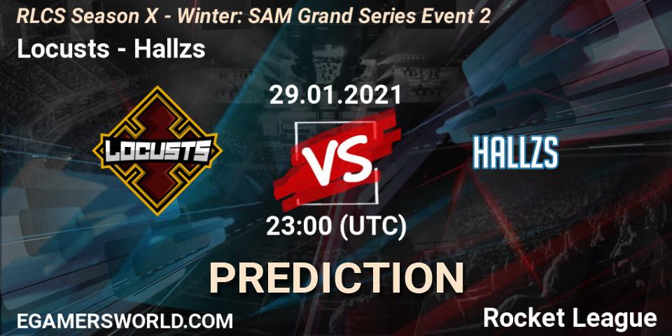 Locusts - Hallzs: прогноз. 29.01.2021 at 23:00, Rocket League, RLCS Season X - Winter: SAM Grand Series Event 2