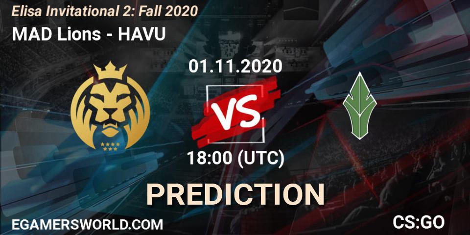 MAD Lions - HAVU: прогноз. 01.11.2020 at 18:00, Counter-Strike (CS2), Elisa Invitational Fall 2020