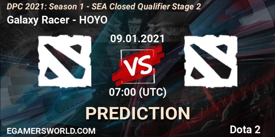 Galaxy Racer - HOYO: прогноз. 09.01.2021 at 07:09, Dota 2, DPC 2021: Season 1 - SEA Closed Qualifier Stage 2