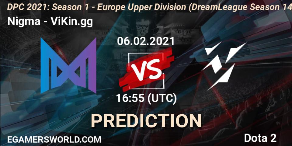 Nigma - ViKin.gg: прогноз. 06.02.2021 at 17:31, Dota 2, DPC 2021: Season 1 - Europe Upper Division (DreamLeague Season 14)