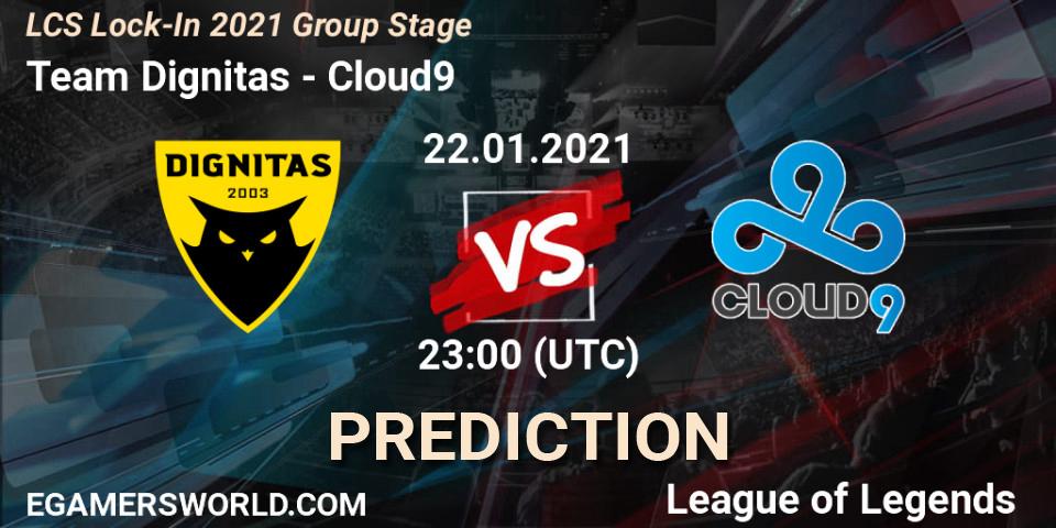 Team Dignitas - Cloud9: прогноз. 22.01.2021 at 23:00, LoL, LCS Lock-In 2021 Group Stage