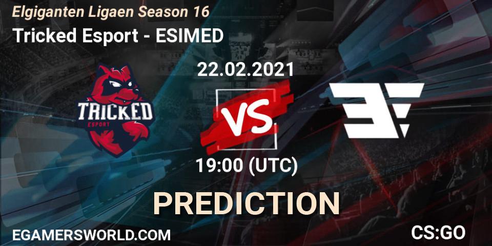 Tricked Esport - ESIMED: прогноз. 22.02.2021 at 19:00, Counter-Strike (CS2), Elgiganten Ligaen Season 16