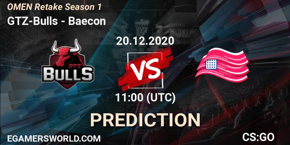 GTZ-Bulls - Baecon: прогноз. 20.12.2020 at 11:00, Counter-Strike (CS2), OMEN Retake Season 1