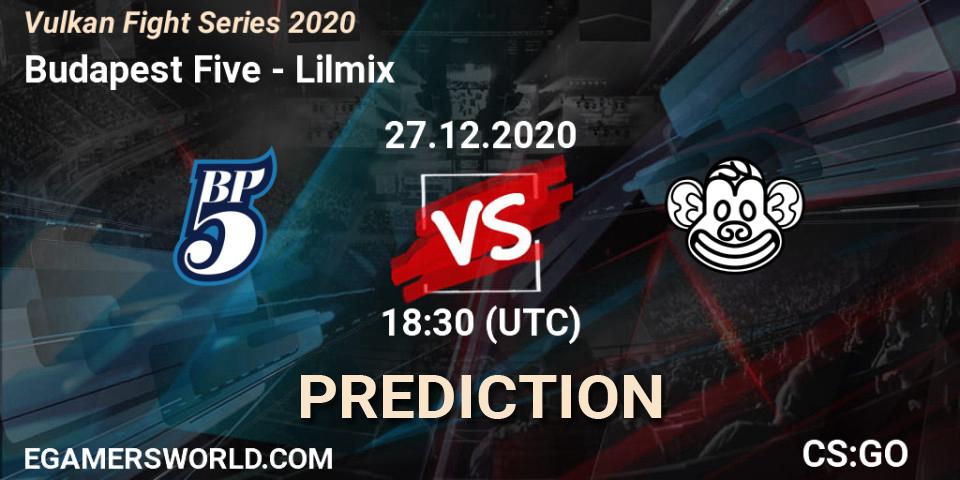 Budapest Five - Lilmix: прогноз. 27.12.2020 at 18:30, Counter-Strike (CS2), Vulkan Fight Series 2020