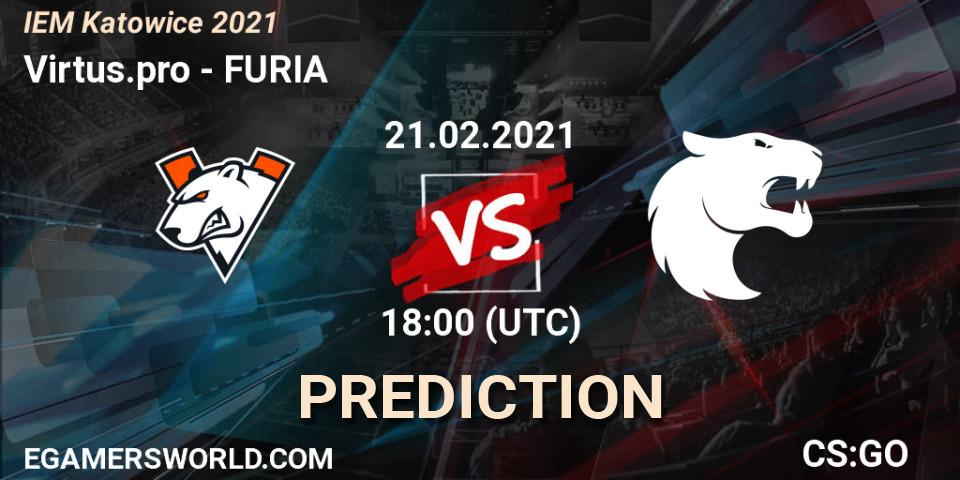 Virtus.pro - FURIA: прогноз. 21.02.2021 at 18:00, Counter-Strike (CS2), IEM Katowice 2021