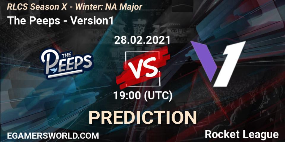 The Peeps - Version1: прогноз. 28.02.2021 at 19:00, Rocket League, RLCS Season X - Winter: NA Major