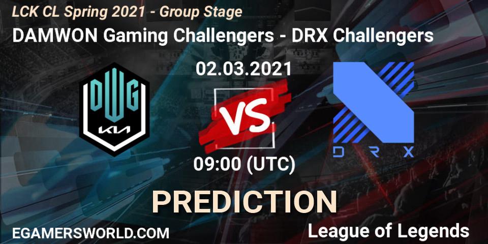 DAMWON Gaming Challengers - DRX Challengers: прогноз. 02.03.2021 at 09:00, LoL, LCK CL Spring 2021 - Group Stage