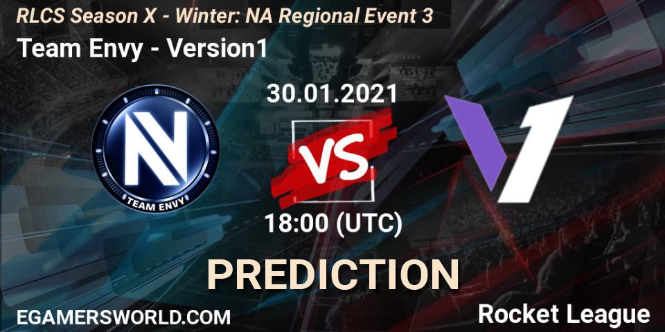 Team Envy - Version1: прогноз. 30.01.2021 at 18:00, Rocket League, RLCS Season X - Winter: NA Regional Event 3