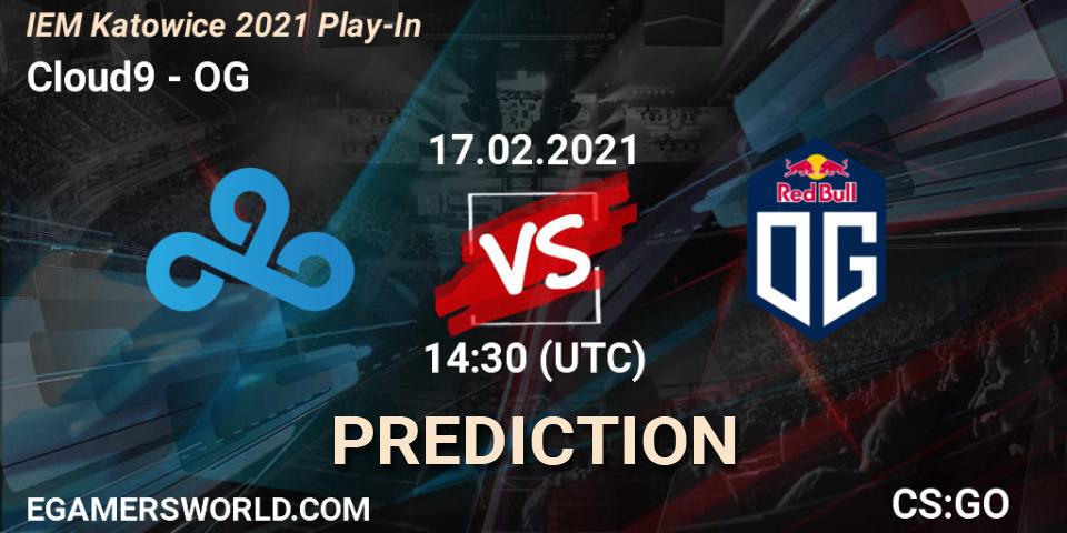 Cloud9 - OG: прогноз. 17.02.2021 at 14:30, Counter-Strike (CS2), IEM Katowice 2021 Play-In