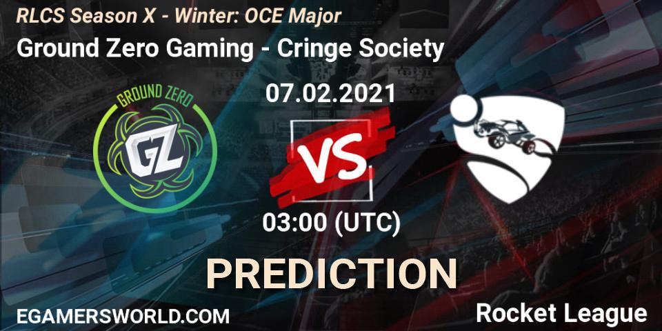 Ground Zero Gaming - Cringe Society: прогноз. 07.02.2021 at 03:00, Rocket League, RLCS Season X - Winter: OCE Major