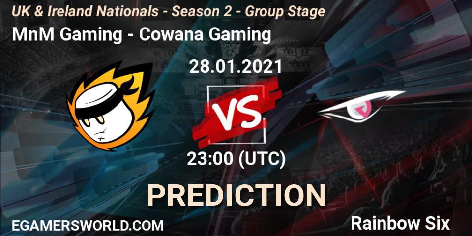 MnM Gaming - Cowana Gaming: прогноз. 28.01.2021 at 23:00, Rainbow Six, UK & Ireland Nationals - Season 2 - Group Stage