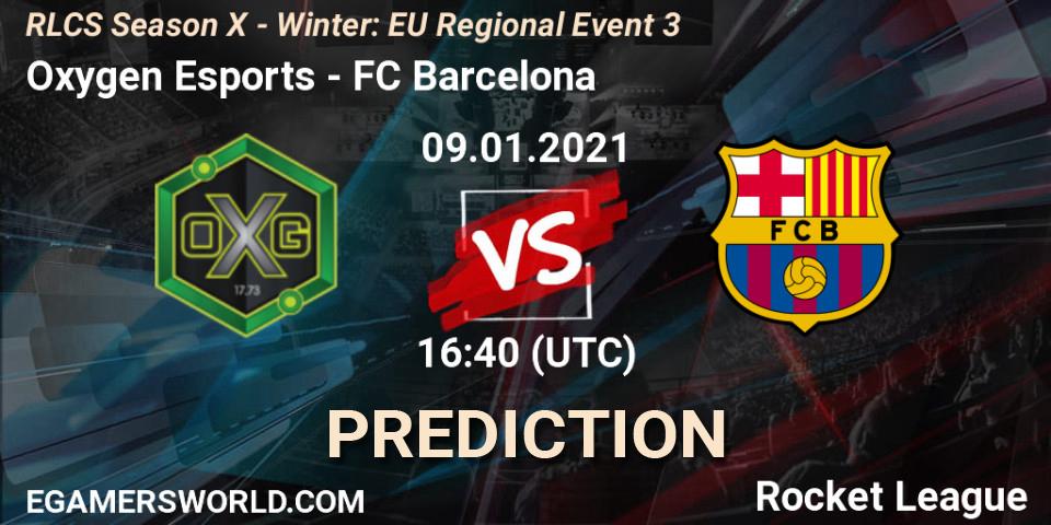 Oxygen Esports - FC Barcelona: прогноз. 09.01.21, Rocket League, RLCS Season X - Winter: EU Regional Event 3