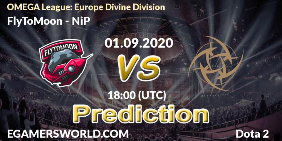 FlyToMoon - NiP: прогноз. 01.09.2020 at 17:20, Dota 2, OMEGA League: Europe Divine Division
