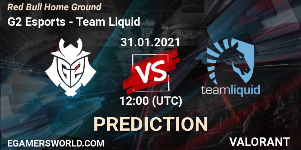 G2 Esports - Team Liquid: прогноз. 31.01.2021 at 12:00, VALORANT, Red Bull Home Ground