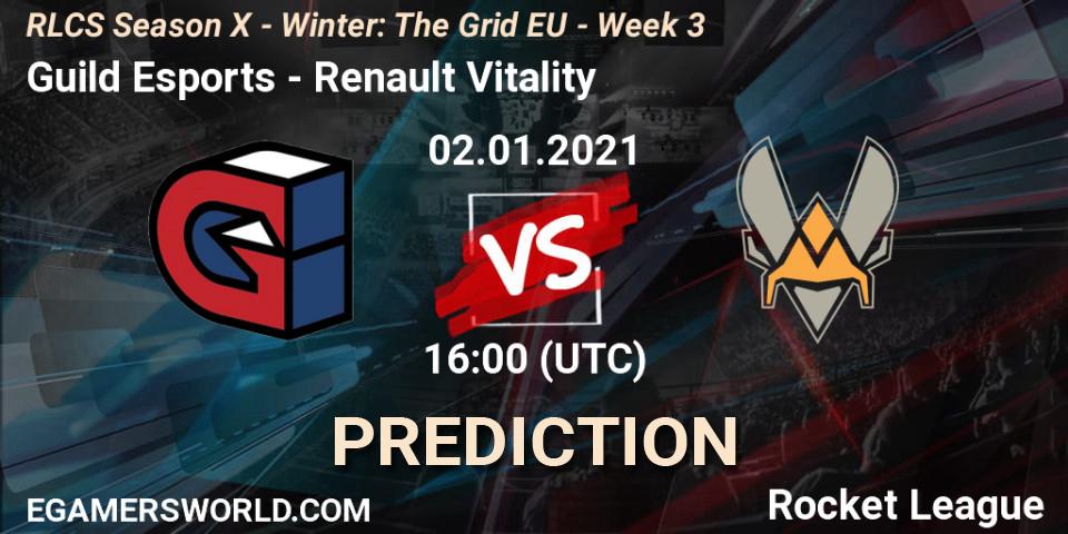 Guild Esports - Renault Vitality: прогноз. 02.01.2021 at 16:00, Rocket League, RLCS Season X - Winter: The Grid EU - Week 3