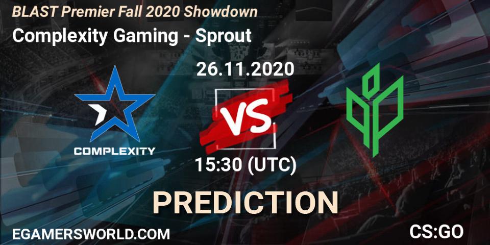 Complexity Gaming - Sprout: прогноз. 24.11.2020 at 12:30, Counter-Strike (CS2), BLAST Premier Fall 2020 Showdown