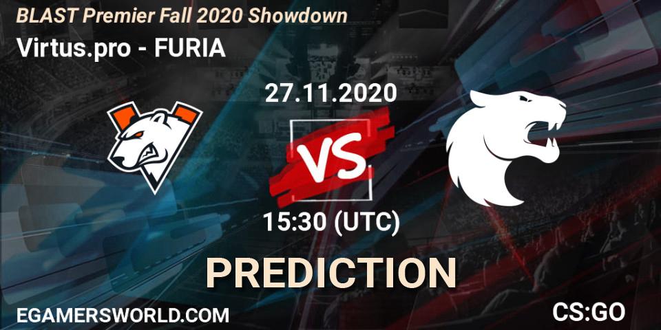 Virtus.pro - FURIA: прогноз. 27.11.2020 at 15:30, Counter-Strike (CS2), BLAST Premier Fall 2020 Showdown