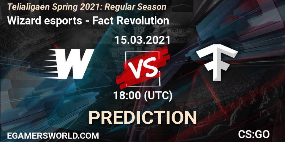 Wizard esports - Fact Revolution: прогноз. 15.03.2021 at 18:00, Counter-Strike (CS2), Telialigaen Spring 2021: Regular Season