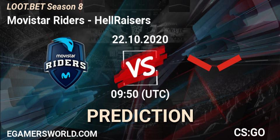 Movistar Riders - HellRaisers: прогноз. 22.10.2020 at 09:50, Counter-Strike (CS2), LOOT.BET Season 8