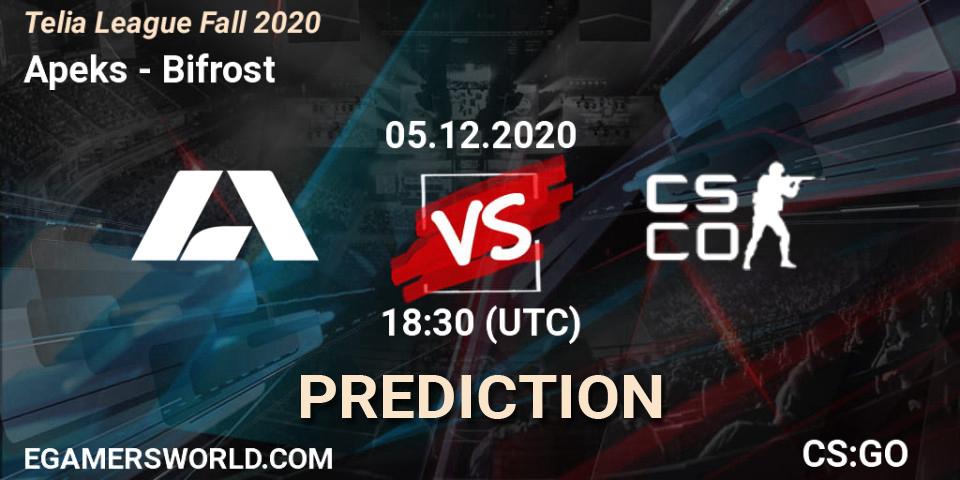 Apeks - Bifrost: прогноз. 05.12.2020 at 18:30, Counter-Strike (CS2), Telia League Fall 2020