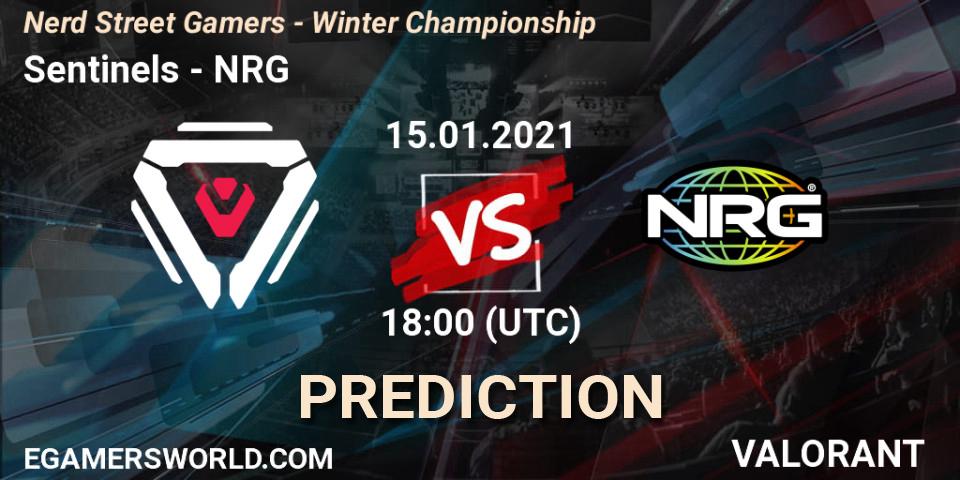 Sentinels - NRG: прогноз. 15.01.2021 at 18:00, VALORANT, Nerd Street Gamers - Winter Championship